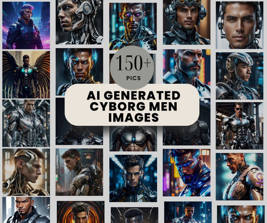 150+ AI Generated Cyborg Men Pictures.