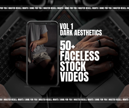 Vol 1 Dark Aesthetic 50+ Faceless Stock Videos