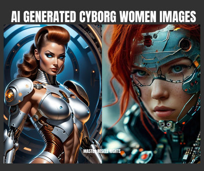 150+ AI Generated Cyborg Women Pictures.