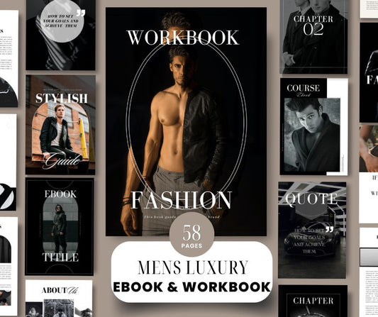 58 Page Mens Luxury Design eBook & Workbook