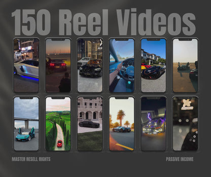 150 LUXURY Car Reel Videos. Vol.1